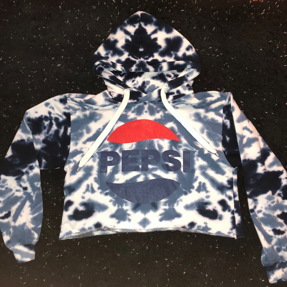PEPSI cropped hoodie